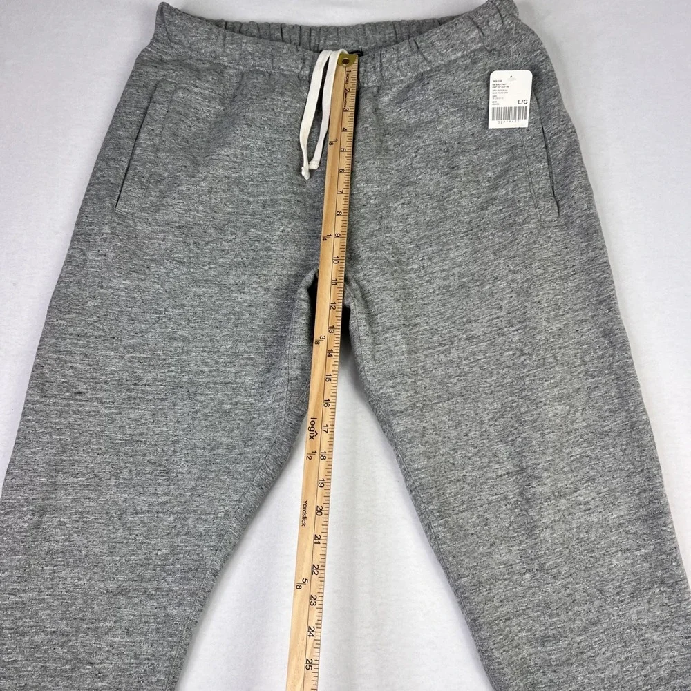 Roots Canada 80's Sweatpants Mens Heather Gray Fleece Joggers NWT Size L